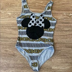 Disney Minnie Mouse chain link bodysuit sz m